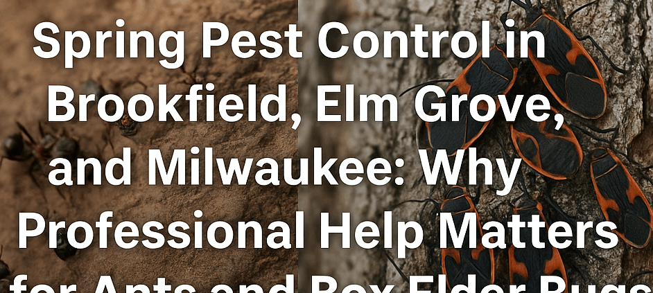 Spring pest control for ants and box elder bugs in Brookfield, Elm Grove, and Milwaukee by Premier Pest Solutions